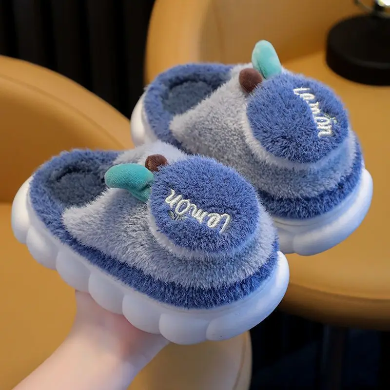 Fashion New Children Cotton Slippers Autumn and Winter Boys and Girls Slippers Home Indoor Kids Slippers House Baby Shoes