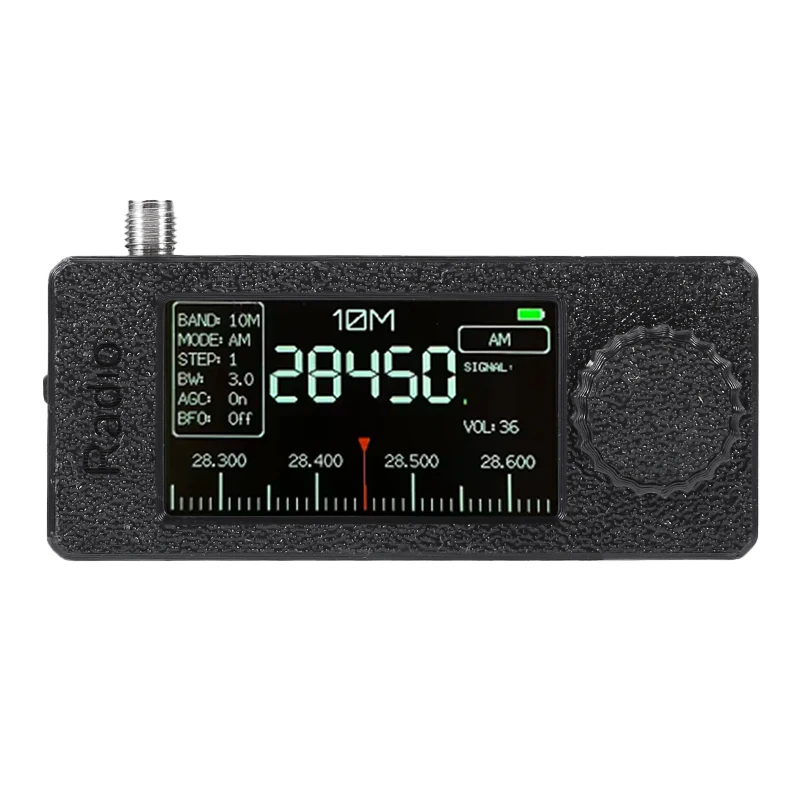 شاشة 1.9 بوصة IPS LSB USB AM FM FM/AM راديو 0.5-108 ميجا هرتز SI4732 راديو جيب صغير HF SW MW VHF مع هوائي دونات #3