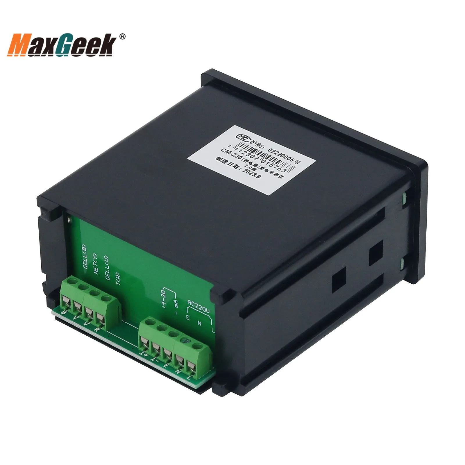Maxgeek CM-230 Industrial Online Conductivity Meter Water Conductivity Meter Monitor with Threaded Electrode