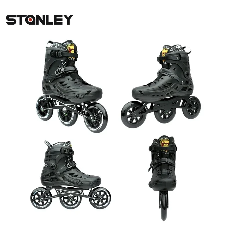 Wholesale Speed Skating Urban Skate Cheap High-quality Junior Adult Hard-boot 3x110 Wheels Inline Speed Skates