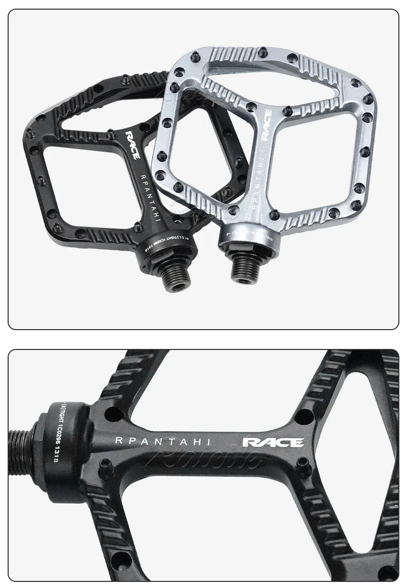 Rpantahi Mountainbike-Pedale: Ultraleichte Aluminiumlegierung, Speed Drop XC Offroad Anti-Rutsch-Pedale – Detail 11