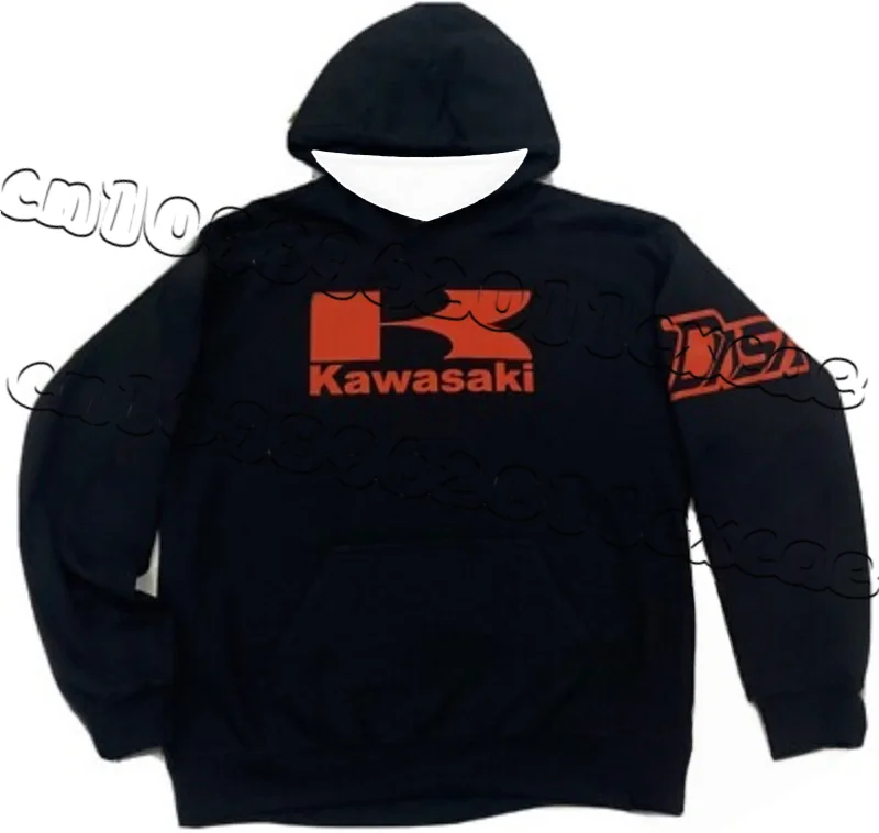 

Kawasaki Commuting Hooded Sweatshirt with Simple Autumn and Winter Design, Slim Fit Men's Loose Daily Sports Pullover