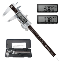 Digital Vernier Caliper Guage Micrometer 150mm 200mm LCD Electronic Stainless Steel 0.01mm Ruler  Measuring Guage + Box