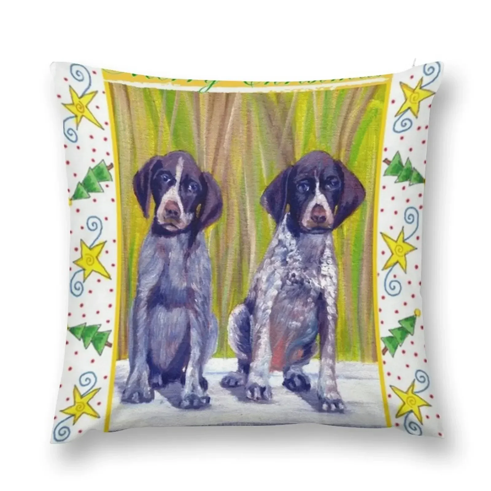 

German Shorthaired Pointer Christmas Throw Pillow Sofa Cushions Cover Decorative pillow case pillow