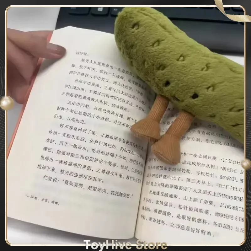 【AUF LAGER】Jellycat Weiche Plüsch eingelegte Gurke Kawaii Cartoon Puppen Kinderzimmer Dekoration Kissen Kissen Geschenke Plüschtier