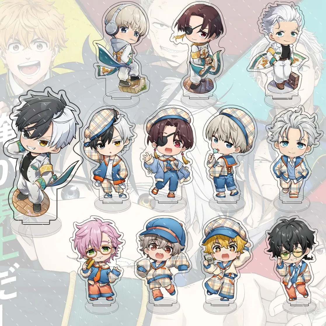 Anime WIND BREAKER 10cm Acrylic Stand Q Version Character Sakura Suo KAJI Standing Model Cute Desktop Decoration Collection Gift