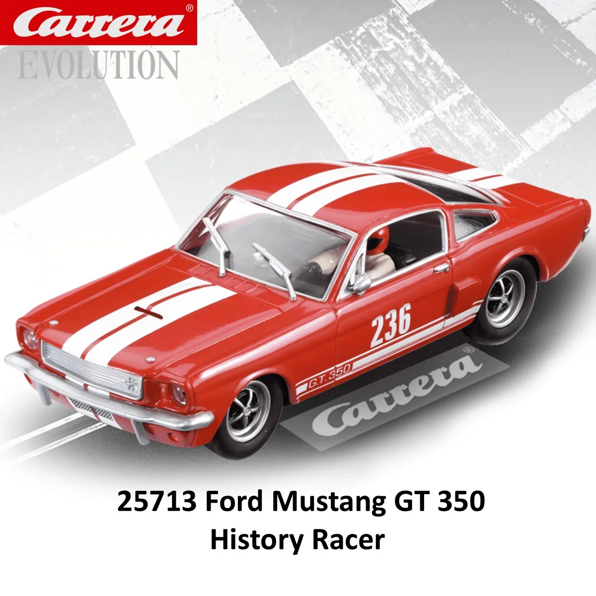 Carrera Slot Car 1:32 Evolution 25713 Ford Mustang GT 350  History Racer