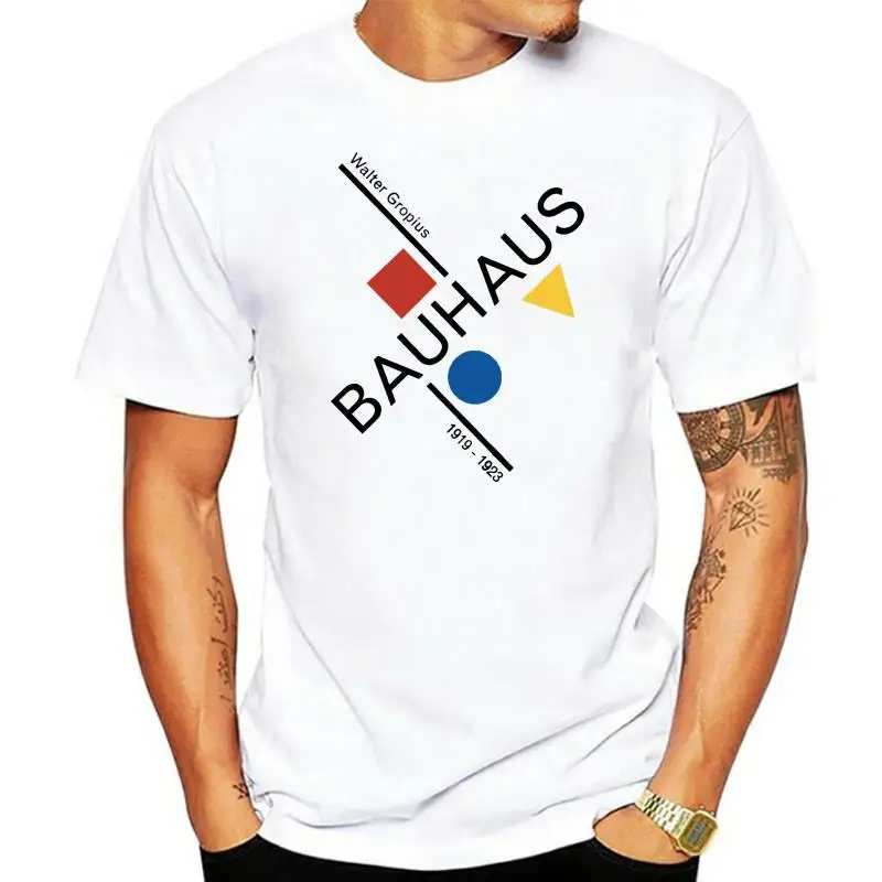 Walter Gropius Bauhaus Artwork T-Shirt Harajuku Hip Hop Tee Shirt