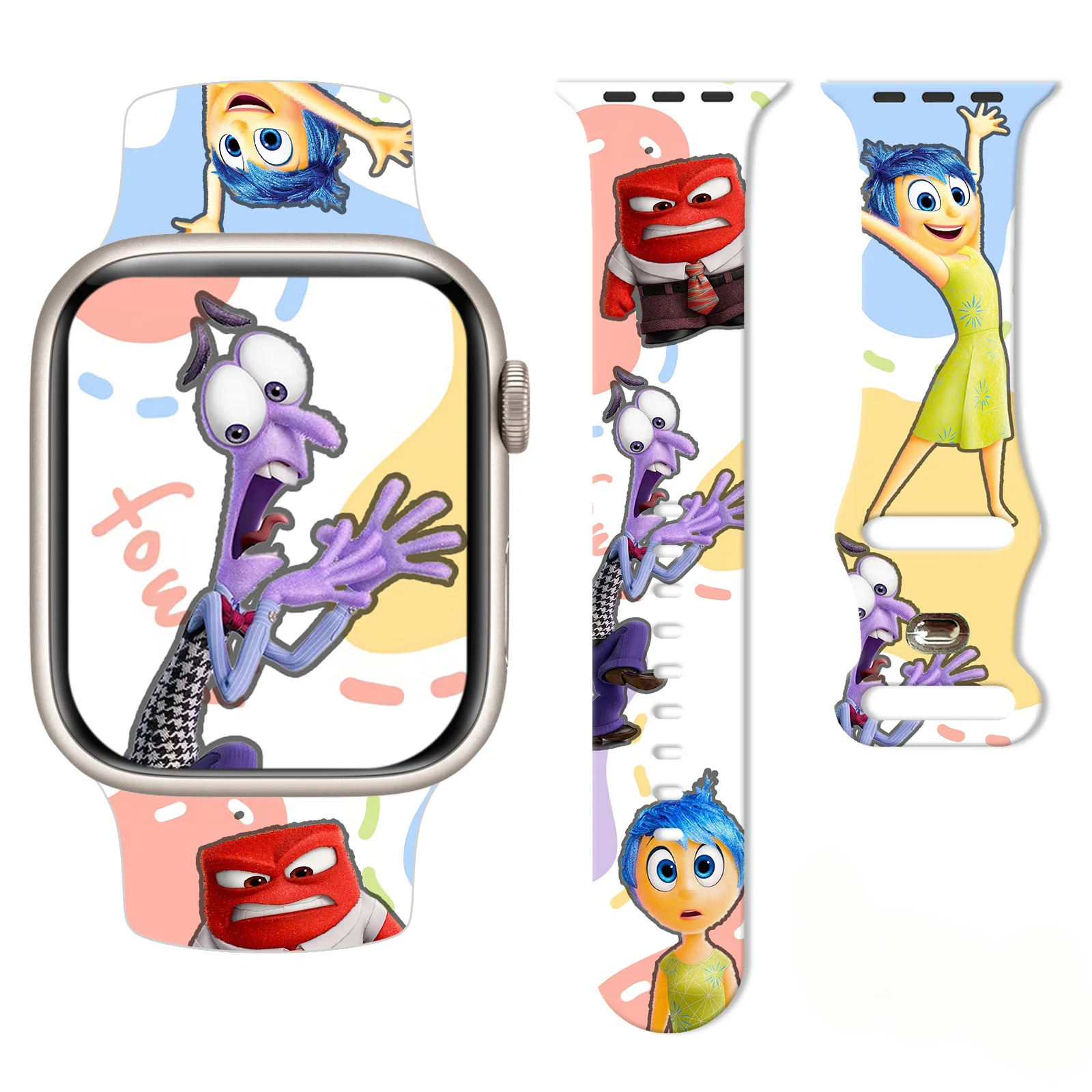 

Disney series cartoon pattern strap suitable for Apple Watch 11/10/9/8 silicone strap replaceable iWatch49mm/46mm/44mm/42mm/41mm