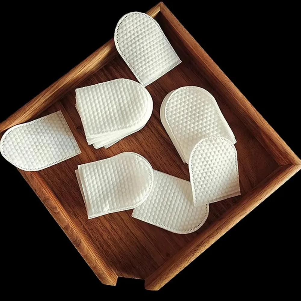120pcs/Bag U-Shaped Pocket Cotton Pad Soft Oral Cleaning Cotton Bag Makeup Facial Cotton Pads Removing Pad Cosmetic Pad