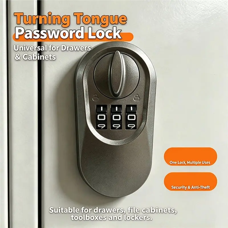 AB34-Mechanical Keyless Deadbolt Digital Door Lock 4Pcs, Marine Grade, Keypad Code Entry For Exterior Doors Combination Lock