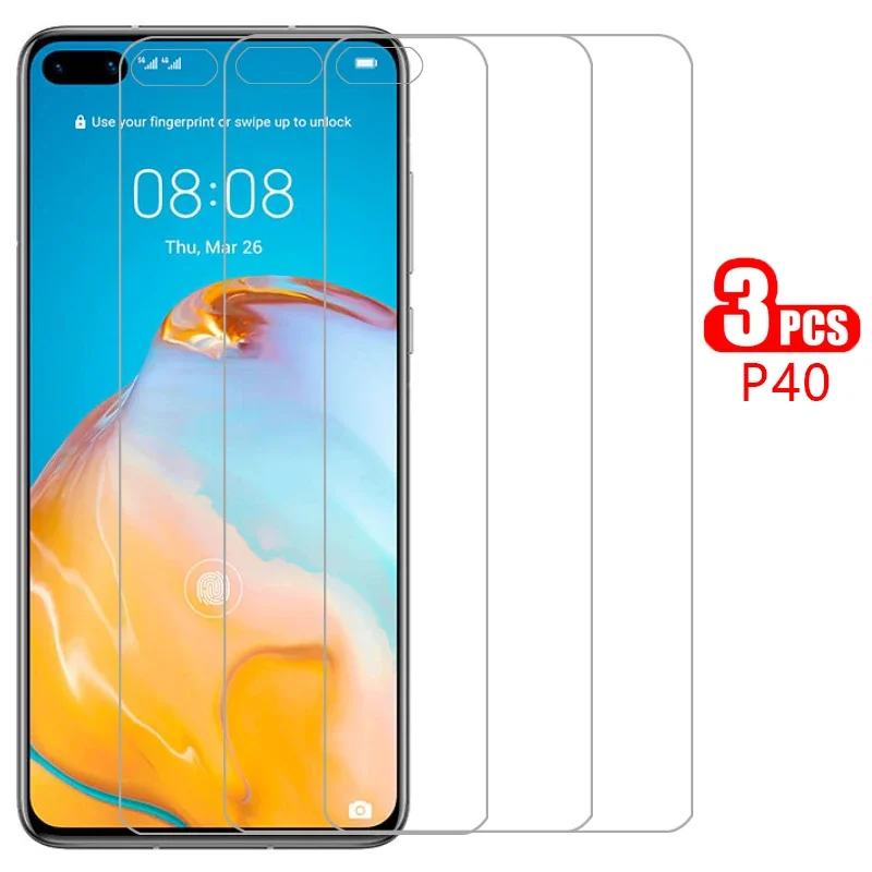 protective tempered glass for huawei p40 screen protector on huaweip40 p 40 40p safety film huawey huwei hawei huawe huawi honor