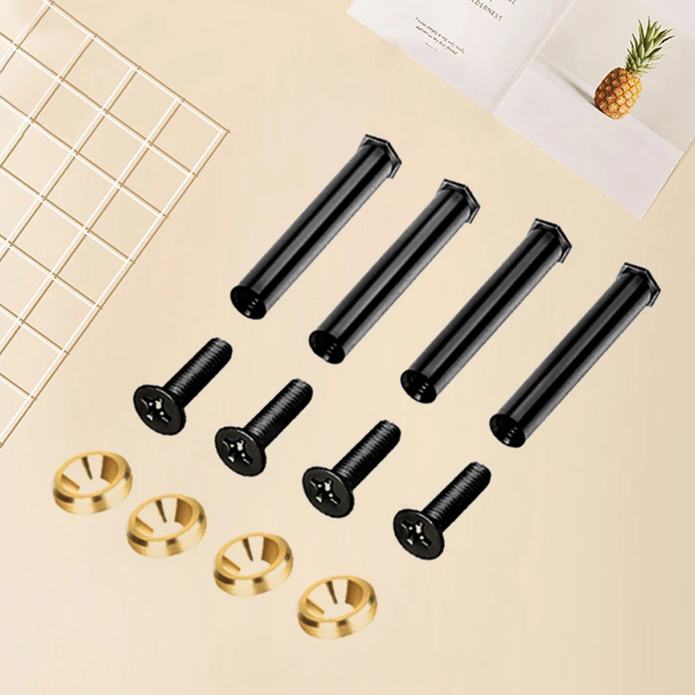 

4pcs Fixing Chassis Fan Screws Enhanced Stability Cooling Fan Mount Screws Quieter Operation Not Hurt Fan Double Fixed w/ Spacer