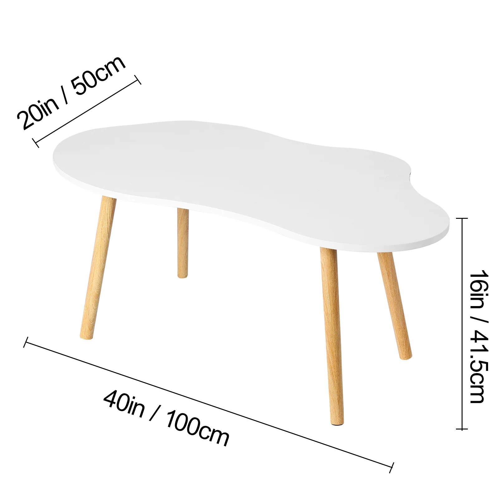 Nordic Minimalist Coffee Table Living Room Coffee Table Light Luxury Solid Wood Furniture Coffee Table  Round Modern Side Table