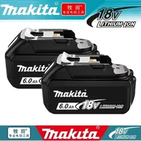 Original Makita 6.0Ah Battery for Makita 18V  BL1830B BL1850B BL1850 BL1840 BL1860 BL1815 Replacement Lithium Battery