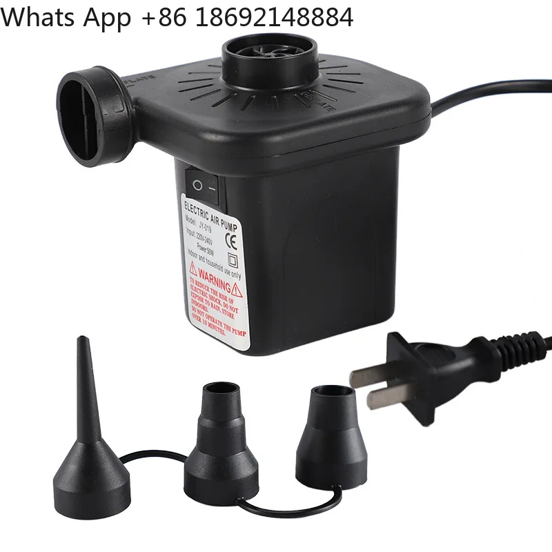 Portable Electric Air Pump for Outdoor Camping Swimming Ring Air Cushion Bed Dual-Purpose Air Pump