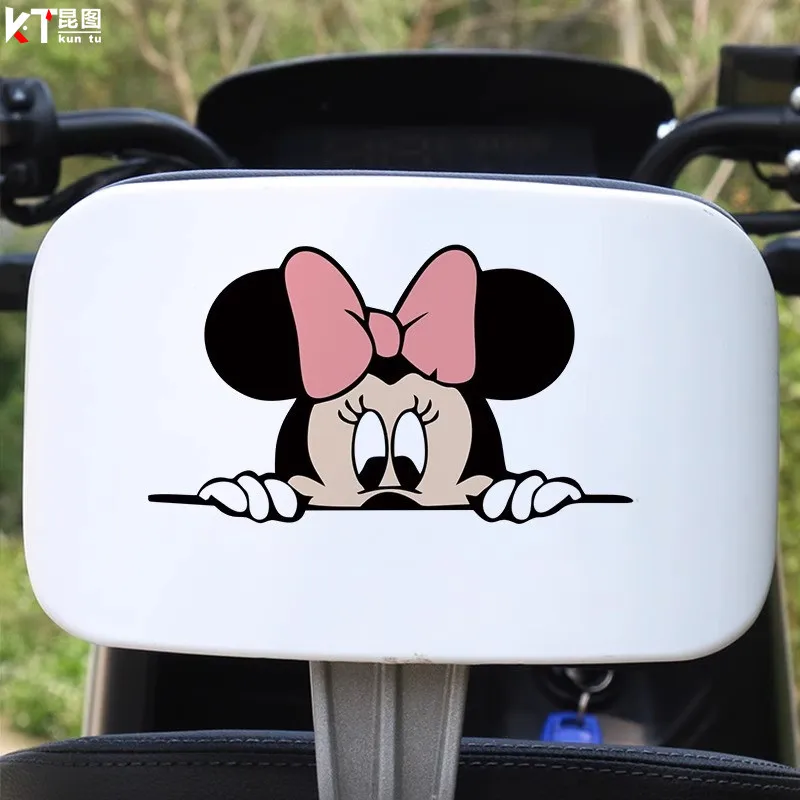 Cartoon Mickey and Donald Duck Anime Car Stickers Scratch Covering Personalized Creative Electric Car Decoration Car Stickers