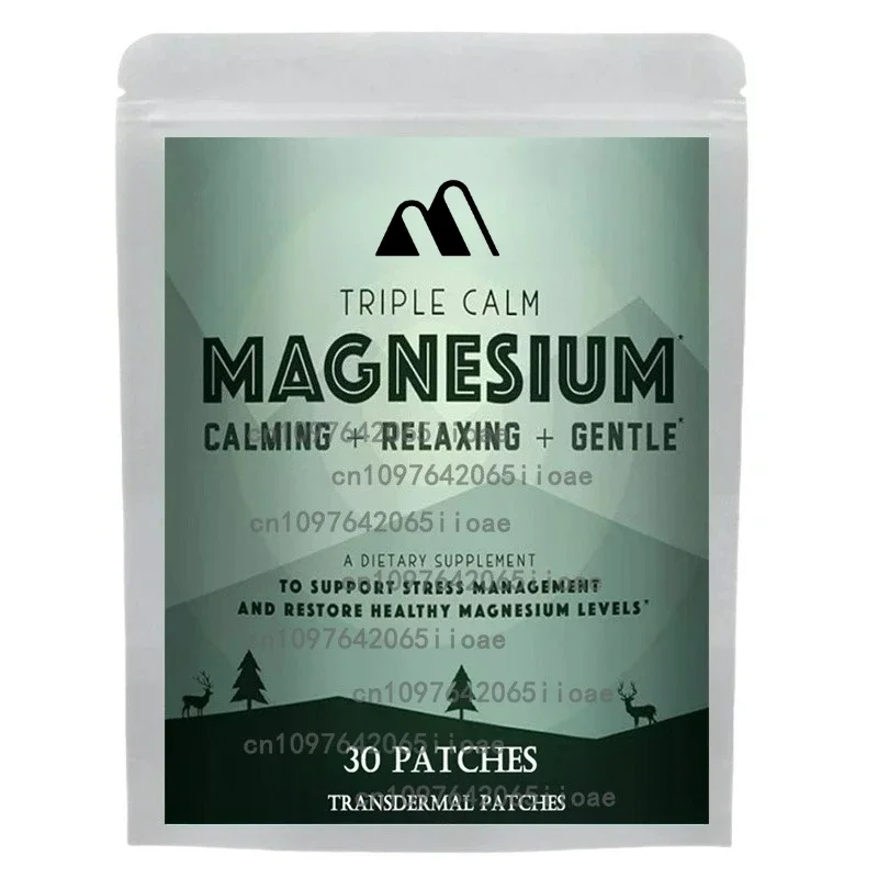 

30 Patches Magnesium Complex Compound Transdermal Patches Support Calm, Restful Mood & Muscle