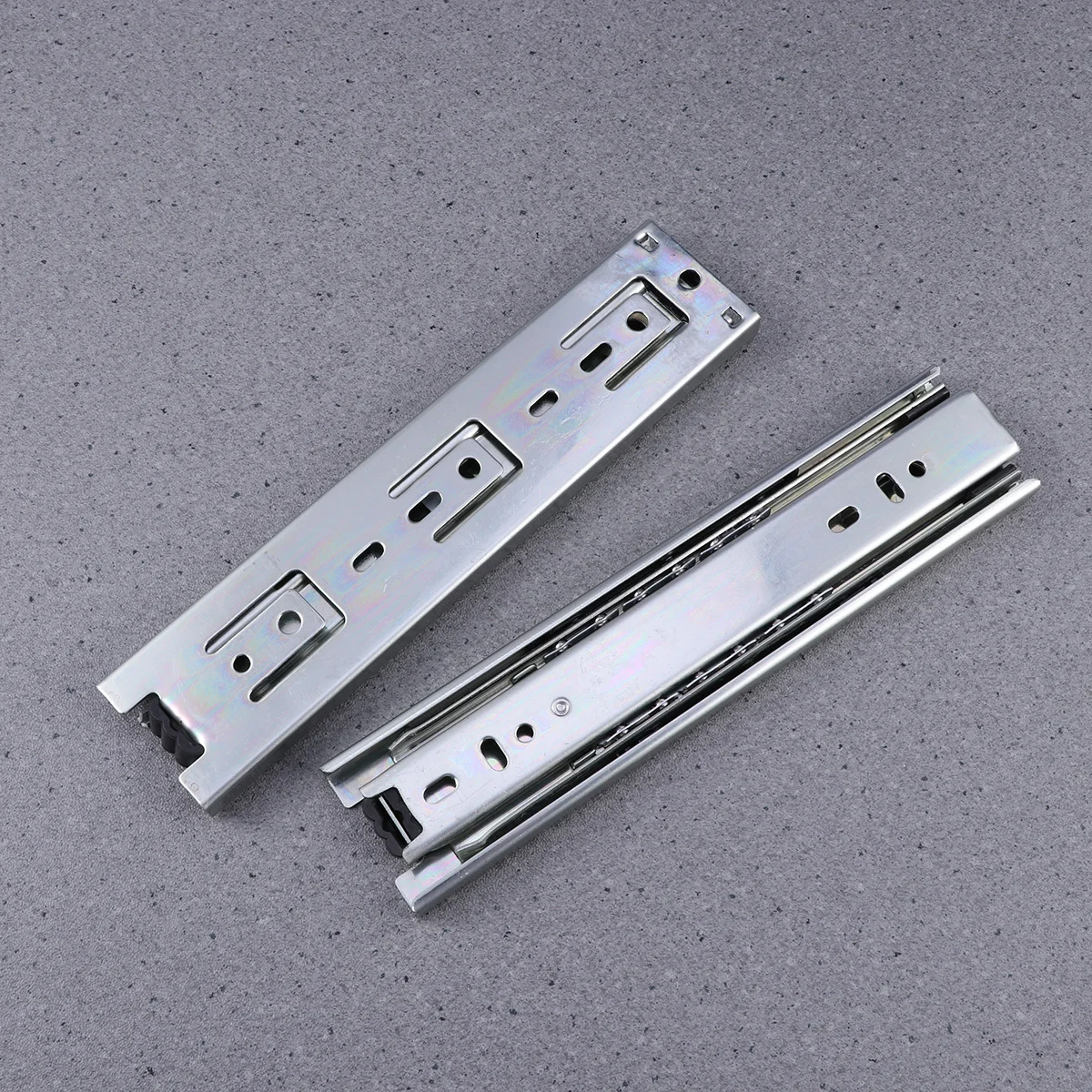 

2Pcs Silent Steel Ball Bearing Drawer Slides 8 Inches Telescopic Rails for Filing Cabinets Desk Storage Drawers