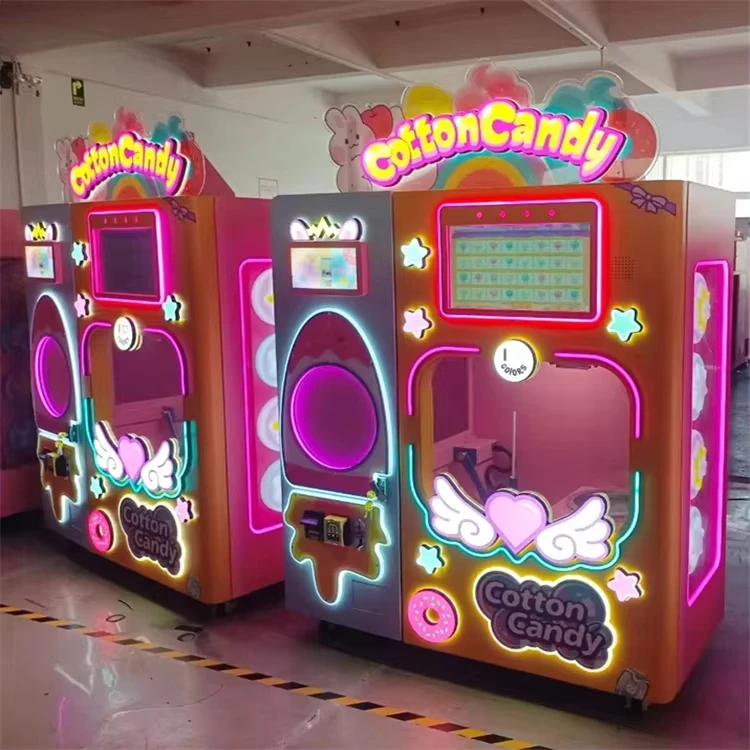 

Many Types Automatic Vending Machine Cotton Candy Style for Restaurant Use