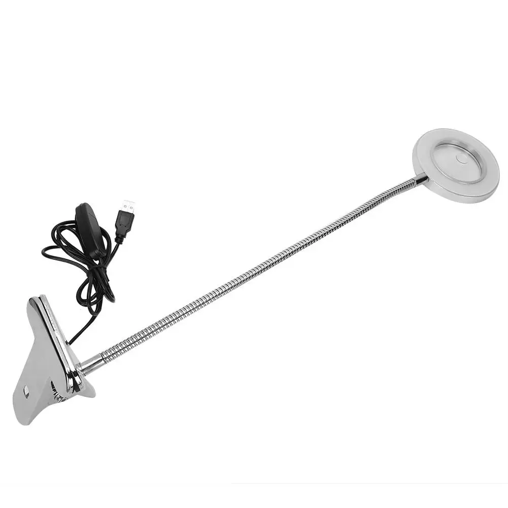 

USB Adjustable Reading Lamp Eye Light for Tattoo Beauty Makeup Supplies Portable Clip-On Accessories