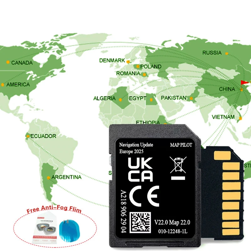 SD Card GPS for Mercedes A B C E M ML MLC-class Garmin Map Pilot Update Europe 2026 Map Star1 V22 A2189062904