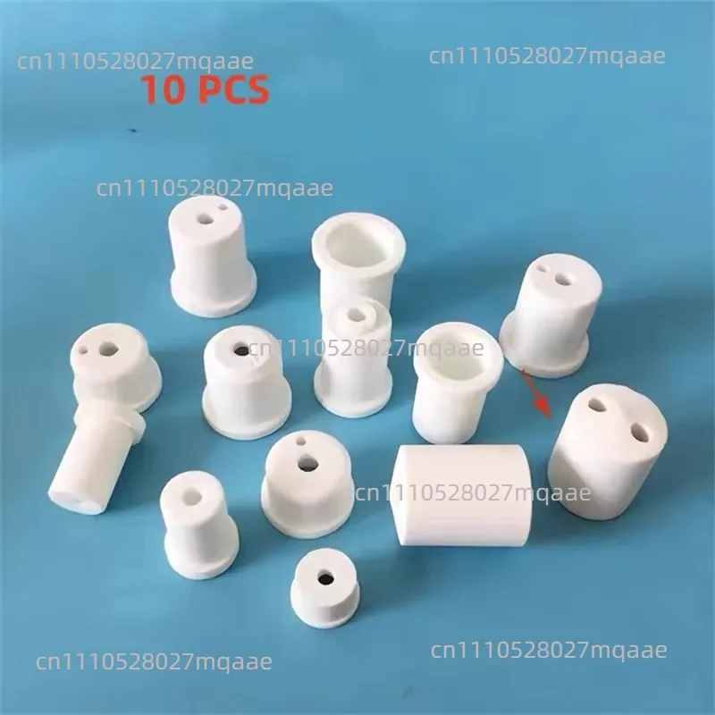 10PCS ceramic insulating beads ceramic sleeve T-casing Electric heating tube High temperature insulating ceramic plug
