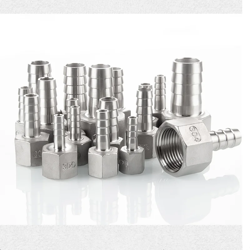 

Free Shipping 1/2" DN15 Female Pipe Fittings Thread With 8mm Hose Connector Stainless Steel 304