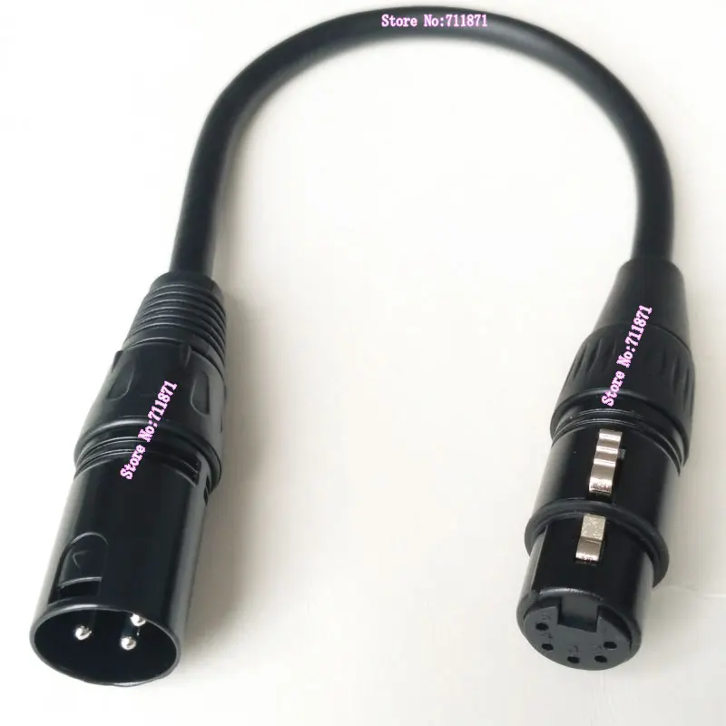 5P 5Pin XLR Female 3Pin XLR Male адаптер кабель Линия 3P CANNON Male 5P CANNON Female Аудио Кабель 3P 5Pin XLR Father Mother