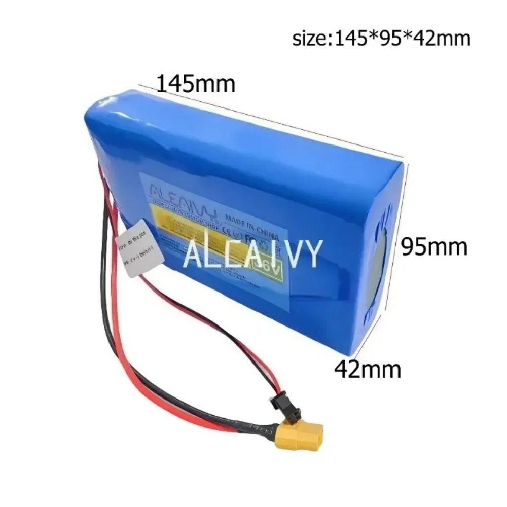 36V 10S2P 7000mAh 18650 lithium battery pack with built-in BMS system, suitable for 42V electric commuting tools and scooters