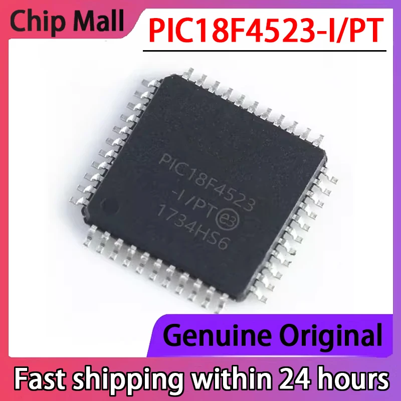 

Original PIC18F4523-I/PT PIC18F4523 Chip MCU Microcontroller Chip QFP-44 Packaging