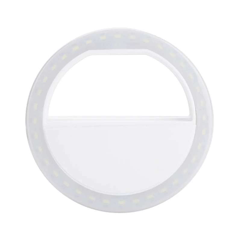 Anneau lumineux LED pour selfie, polyvalent, large compatibilité, éclairage de haute qualité, parfait pour les selfies, design portable, objectif de téléphone portable