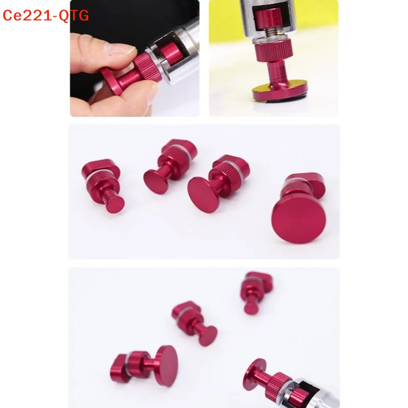New 4Pcs Paintless Hail Dent Removal Tools Aluminum Alloy Glue Puller Tabs Hail Dent Slide Hammer Auto Body Repair Tool
