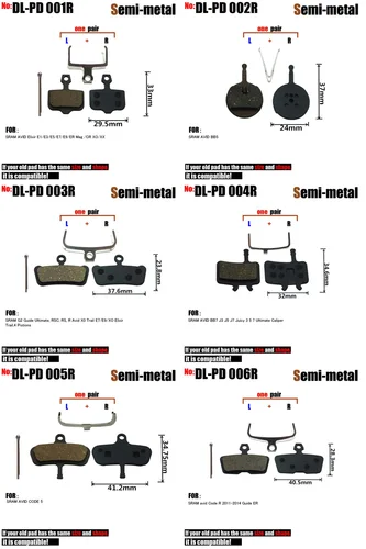 Imagen 2 del producto Pastillas de freno de disco hidráulico para bicicleta, SHIMANO XT pieza para/R M9100 MT5 SRAM Avid M8000 Elixir ZOOM Hayes MAGURA FORMUL, 10 pares