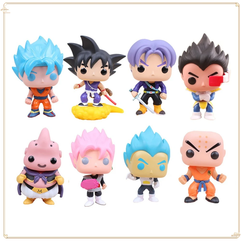 

FUNKO POP Anime Dragon Ball Collection Toy Figures Buu Krillin Vegeta Frieza Doll Models Classic Christmas Handmade Toys Gifts