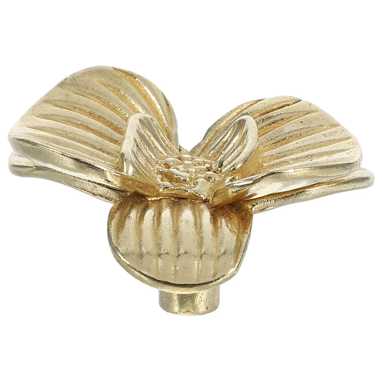 Butterfly Flower Brass Door Handle Chinese Style Cabinet Drawer Pulls Easy Installation Floral Brass Dresser Knobs