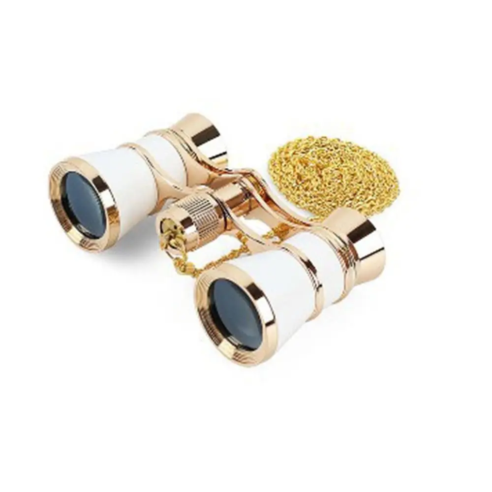 

Portable Opera Glasses Binoculars 3 X 25 Vintage Musical Concert Telescope with Chain Compact Mini Binocula Musical Concert