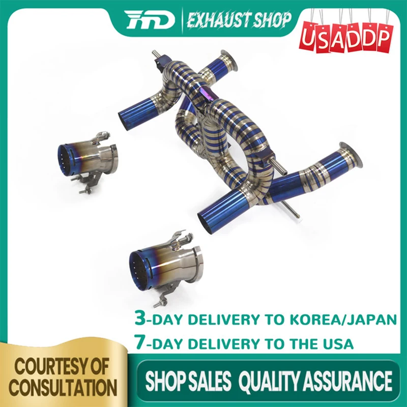 

HMD Exhaust Catback for Lamborghini Aventador SVJ LP770 Ti Tips Non-destructive Installation Exact Fit 3-7 days Delivery