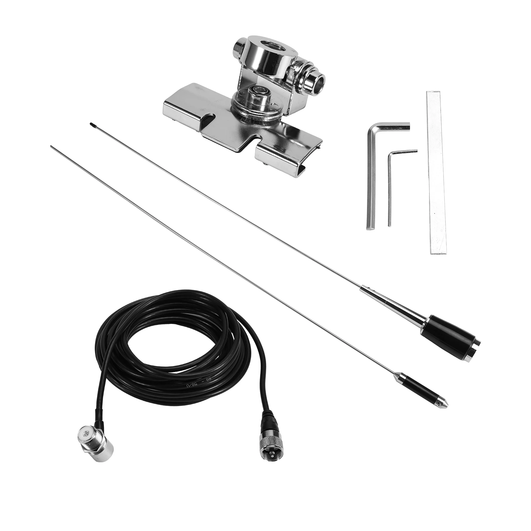 27MHz CB Radio Antenna, PL259 Male Compatible with , , , -Mobile Vehicle Truck Radio Antenna
