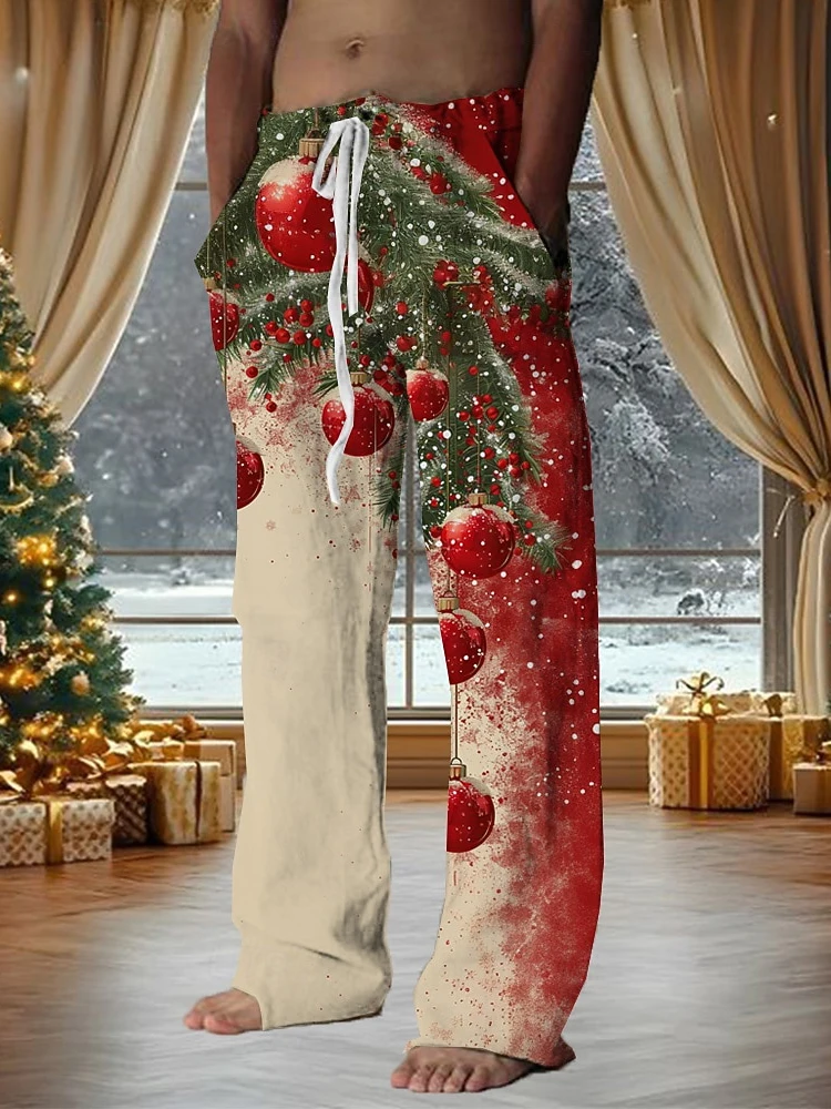 

The 2025 Autumn New Christmas Men's Casual Trousers, Harajuku Street Fashion Trendy Men's Trousers, Simple And Versatile