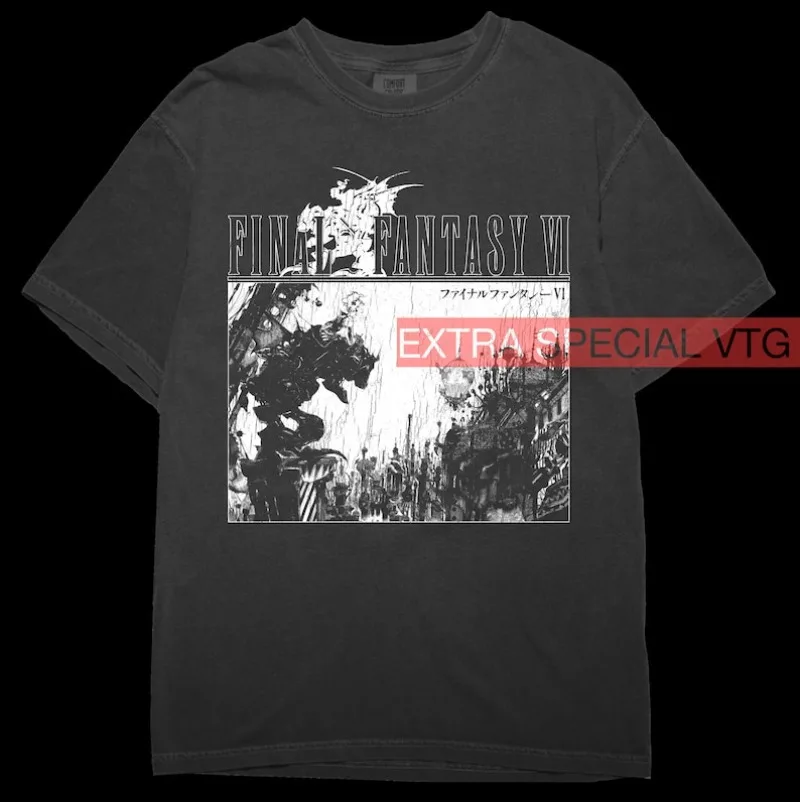

00012515#A-Final Fantasy VI Shirt - Vintage Style Final Fantasy 6 Tee