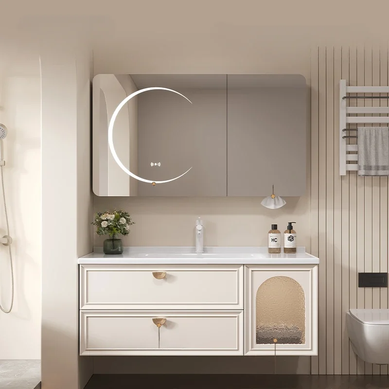 Mirror Storage Toilet Bathroom Cabinet Salon Station Wc Wall Shelf Vanity Sink Wardrobe Muebles Almacenamiento Furniture