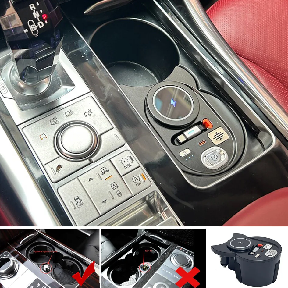 Magnetic attraction wireless charger Fragrance For Land Rover Range Rover USB-C charger Cigarette lighter plug and play