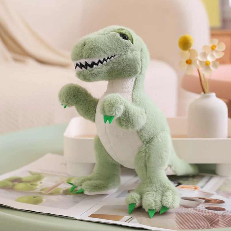 1Pc 25/28Cm Super Schattige Dikke Dunne Kleine Dinosaurus Knuffel Gooien Kussen Kawaii Kamer Decoratie Dinosaurus Cadeau Voor Kinderen