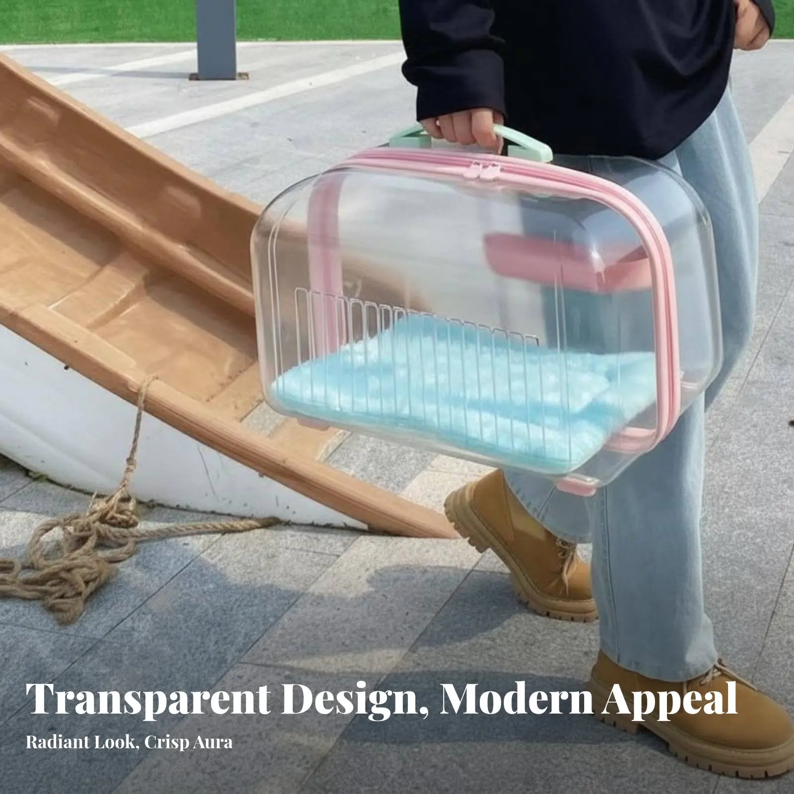 

Двухуровневая тележка для животных с прозрачным окошком, двухъярусная конструкция, совместима с авиалиниями, для путешествий, аэропортов, прогулок на свежем воздухе