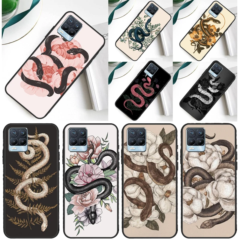 The Snake and Fern For OnePlus 11 10 Pro 10T Nord CE 2 Lite Realme C55 C35 C33 C31 C30 C21Y GT Neo 5 3 2T Case