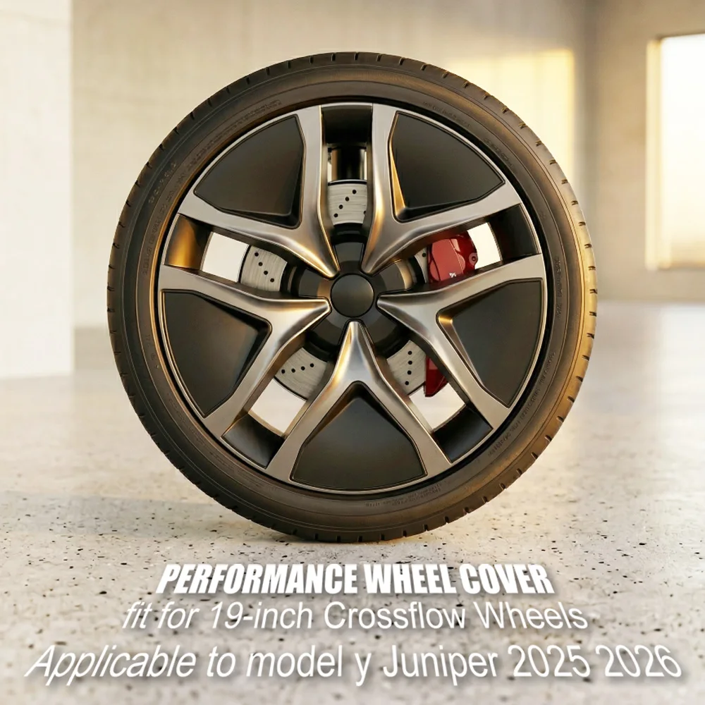 

YIKUN For Tesla Model Y 4PCS HubCap Car 19 Inch Performance Wheel Cap Juniper Crossflow Wheel Parts Full Rim Cover Wheel Tire Cover 2025 2026
