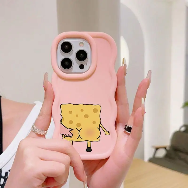 Fuuny SpongeBob Pinch Butt Phone Case for Huawai Honor 90 Lite X9A X8A X7A X9B X8B X7B X8 X6 Nova 3i Y70 P40 Lite Y9 Prime 2019