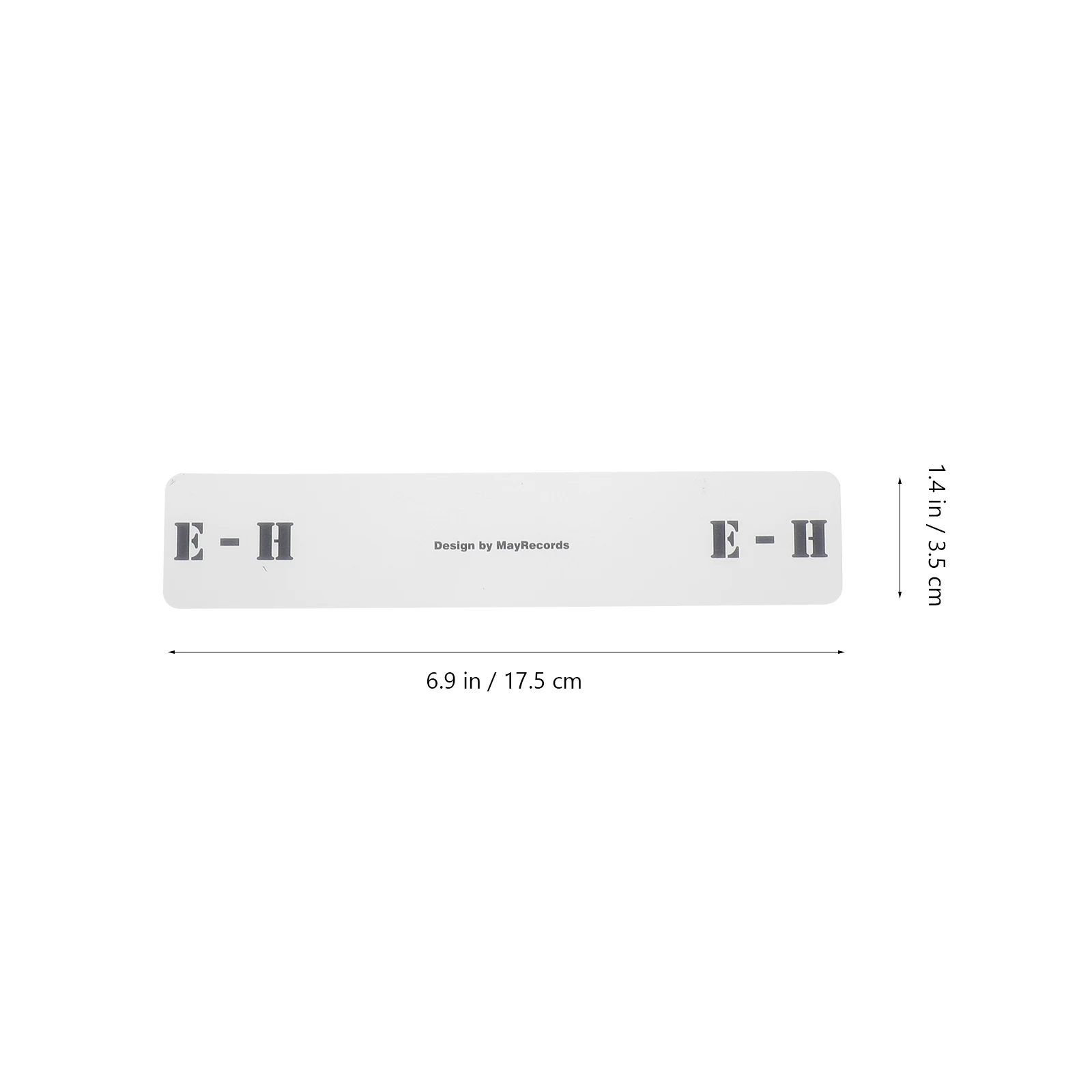

6 Pcs Classification Tag Card CD Filing Alphabet Labels Horozontal Clear Divider Organizer Office