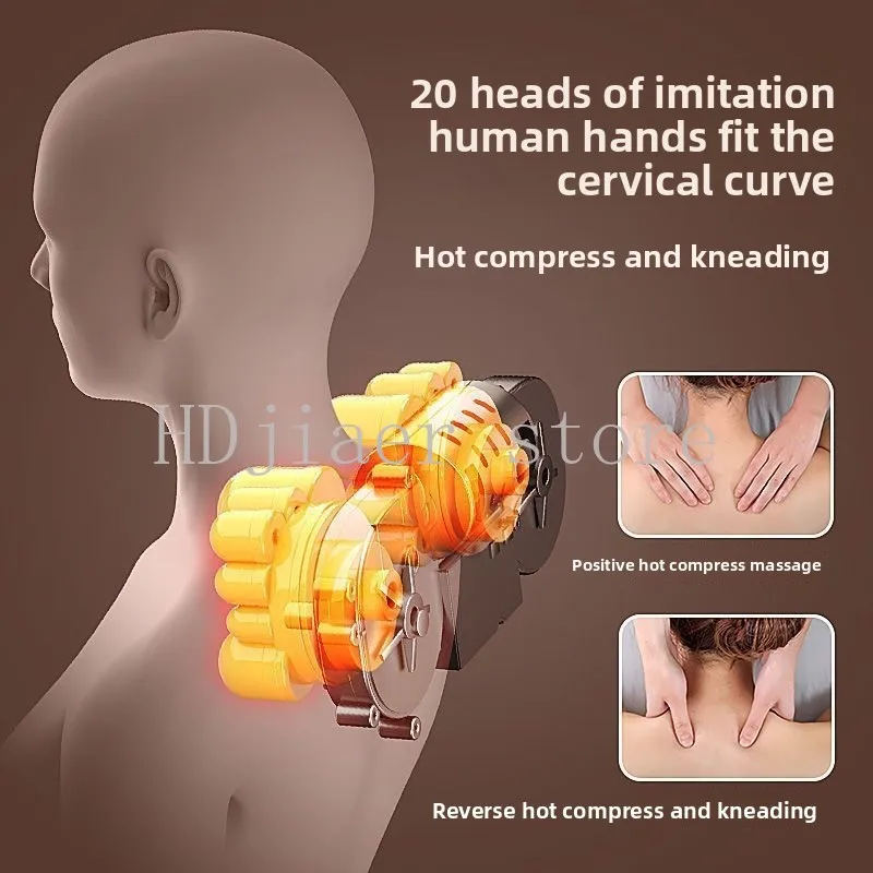 

Full-body multi-function kneading and heating massage mattress